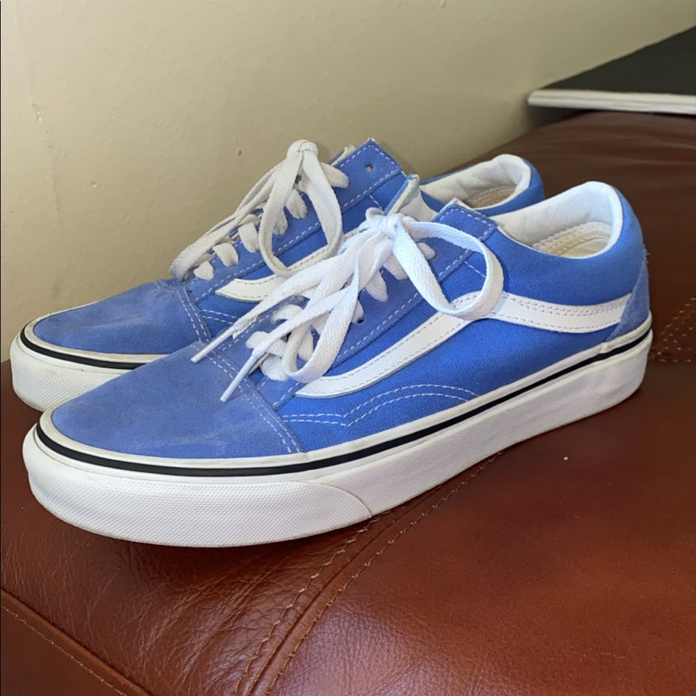Baby blue shoes vans